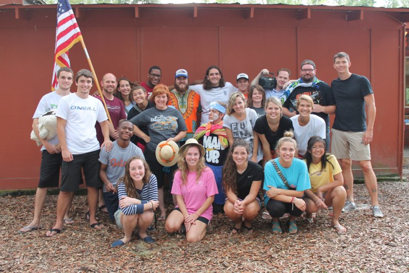 Summer camp staff group photo