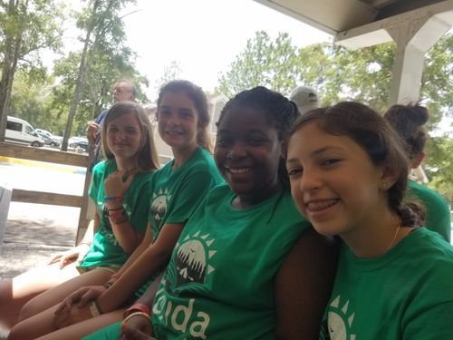 Girl campers making lifelong friendships